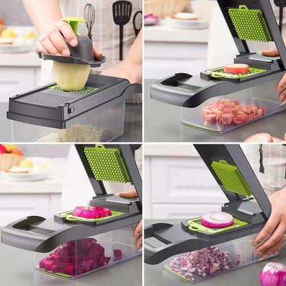 Utensilio multifuncional para cortar verduras