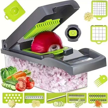 Utensilio multifuncional para cortar verduras