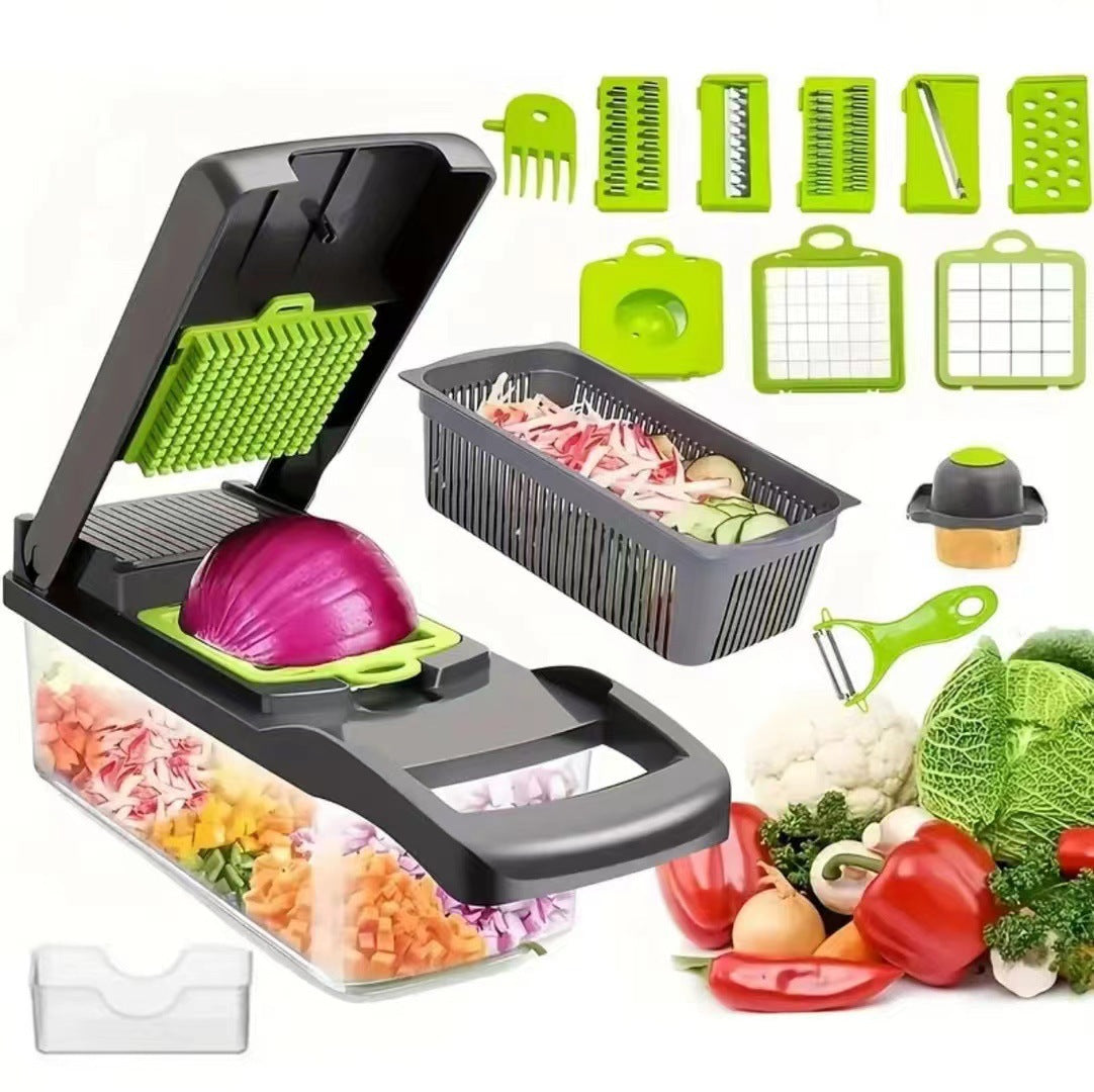 Utensilio multifuncional para cortar verduras