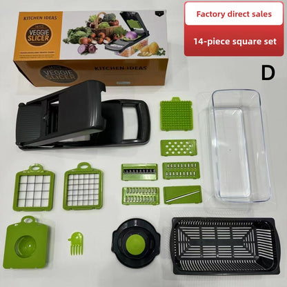 Utensilio multifuncional para cortar verduras