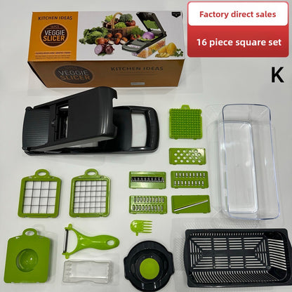 Utensilio multifuncional para cortar verduras